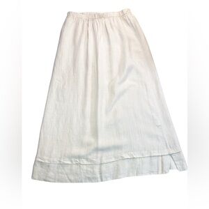 American Style vintage Made in America cream midi skirt M